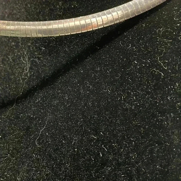 Vintage Italian sterling silver classic design omega necklace 18” - Picture 2 of 5